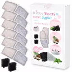 Gertuvės filtrai KittyTech PurrFlow, 6 vnt., KT3100A-W