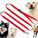 &Scaron;unų sportinis pavadėlis bėgimui Dogtrekking, reguliuojamas, su amortizatoriumi, 3 m