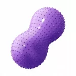 Žemės rie&scaron;utų formos jogos kamuolys, &scaron;viesiai violetinis