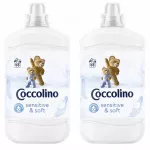 Audinių mink&scaron;tiklis COCCOLINO Fresh & Soft Sensitive Pure, 2 x 1700 ml
