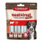 Jautienos skanėstai &scaron;unims MEATLOVE Meat & Treat, 4 x 40 g