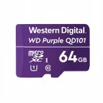 MicroSD kortelė Western Digital WD Purple 64GB, Surveillance, Class 10, UHS 1