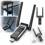 Belaidis WiFi 6 adapteris EDUP USB 3.0, 2.4GHz/5GHz, 2 vnt.