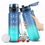Gertuvė 500 ml, Tritan, su motyvacine skalė, filtru ir snapeliu