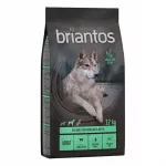 Sausas &scaron;unų maistas Briantos Adult su ėriena ir bulvėmis, be grūdų, 12 kg