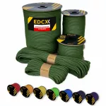 Paracord virvė EDCX 4 mm, 15 m, Moss, pagaminta Lenkijoje