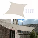 Saulės uždanga lauke, stačiakampė, 1 x 13 m, balta, 98% UV apsauga