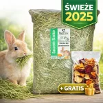 Triu&scaron;ių, &scaron;in&scaron;ilų ir jūrų kiaulyčių &scaron;ienas HAY 1 Swath 2025, 1 kg + daržovės dovanų