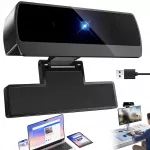 Internetinė kamera 1080P, 30 k./s, 78&deg; kampas, automatinis fokusavimas, juoda
