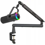 Studijinis mikrofonas MOZOS TAM8 V2, USB/XLR, RGB LED
