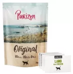 Sterilizuotų kačių pa&scaron;aras be grūdų Purizon su ėriena ir vi&scaron;tiena, 2 kg