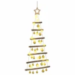 Kabanti kalėdinė eglutė su žaisliukais, 90 cm, 30 LED, &scaron;ilta balta