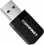 Belaidis tinklo adapteris AC1300, USB, dviejų dažnių, 1300 Mbps, 5 GHz
