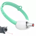 Katinų antkaklis su lazeriniu žaislu, 2 veikimo režimai, USB įkrovimas, automatinis i&scaron;sijungimas