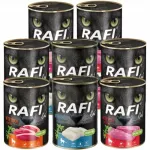 &Scaron;lapias katės maistas RAFI CAT ADULT, įvairių skonių, 24 x 400 g