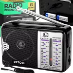 Virtuvinis radijas KITCHEN RADIO su FM/AM, USB, antena, akumuliatoriumi ir 230V maitinimu
