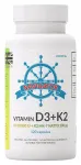 Maisto papildas Navigator vitamino D3 (10 IU) ir K2 MK-7, 120 kapsulių