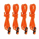 At&scaron;vaitinės palapinės virvės su įtempikliais, 4 vnt., 2 m, oranžinės