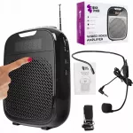 Garsinis stiprintuvas su laidiniu mikrofonu Spacetronik 10W, 38h, FM radijas