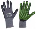 Darbo pir&scaron;tinės POWERMAX-L STALCO, nailonas, nitrilo ta&scaron;kai, dydis 9