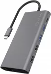 USB-C dokų stotelė ICY BOX, 12 jungčių, palaiko 3 monitorius, 2 vnt.