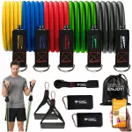 Atsparumo gumų rinkinys treniruotėms, 5 vnt., iki 100 kg