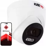 Stebėjimo kamera Keeyo LV-V-IP4M25DF-B, 4 Mpx, IR 25 m, AI funkcijos, PoE