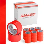 Pakavimo juosta SMART RED, 48 mm x 45 m, raudona, stipri, 18 vnt.