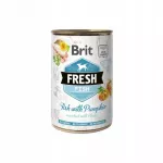 &Scaron;unų konservai BRIT Fresh su žuvimi ir moliūgais, 400 g