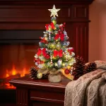 Dirbtinė Kalėdų eglutė 60 cm su LED ap&scaron;vietimu