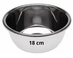 Nerūdijančio plieno dubuo, 18 cm