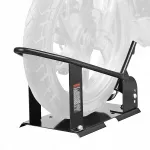 Motociklo ratų laikiklis, 816,5 kg, 381&ndash;533,4 mm, reguliuojamas, plieninis