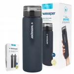 Stiklinis filtras butelis Wessper ActiveMax 0,68 l grafito + 3x CARTRIDGE