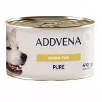 &Scaron;unų konservai Addvena Moist PURE Konina 100%, 410 g