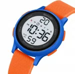 Vaiki&scaron;kas elektroninis sportinis laikrodis su chronometru, žadintuvu, data ir ap&scaron;vietimu