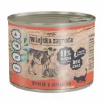 Konservai kačiukams WIEJSKA ZAGRODA su triu&scaron;iena ir ver&scaron;iena, 200 g