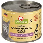 Katinų konservai GranataPet Symphonie No.2 su krevetėmis ir kalakutiena, 200 g
