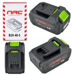 Akumuliatorius NAC B20-40-S 20V 4Ah