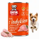 &Scaron;unų konservai FAFIK su kalakutiena, 400 g, suaugusiems