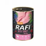 &Scaron;unų maistas RAFI su kalakutiena, mėlynėmis ir spanguolėmis, 400 g