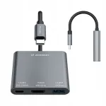 USB-C hubas WOZINSKY su PD 100W, HDMI 4K@30Hz, USB-A 10Gbps