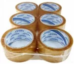 Pakavimo juosta SMART, 48 mm x 50 m, permatoma, stipri, 6 ritinėliai
