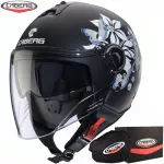 Motociklininko &scaron;almas Caberg Riviera V4 X Mia, juodas matinis/baltas/pilkas, XS