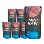 &Scaron;unų ėdalas RAFI MINI su ėriena, 10 x 150 g