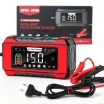 Automatinis akumuliatoriaus įkroviklis su 12V/24V akumuliatorių atstatymo funkcija