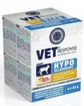 Drėgnas hipoalerginis kačių ėdalas su kalakutiena, 4 x 85 g, Vet Response