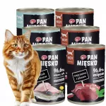 Katėms konservuotas maistas Pan Mięsko, 6 x 400 g, įvairių skonių