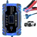 Akumuliatoriaus įkroviklis su LCD, 12V/24V, 8A, mikroprocesorinis