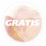 Apvalūs lipdukai &bdquo;FREEBIE fi55&ldquo; siuntų pakavimui, 48 vnt.