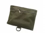 Ki&scaron;enė su užtrauktuku ir &bdquo;Velcro&ldquo; lopu, horizontali, 20x15x1 cm, Ranger Green